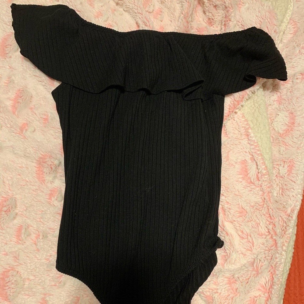 One-piece off the shoulder shirt